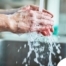 Observing hand hygiene as a part of caregiver wellness during flu season.